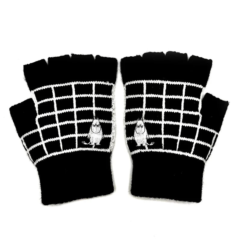 Moomin Angry Fingerless Gloves