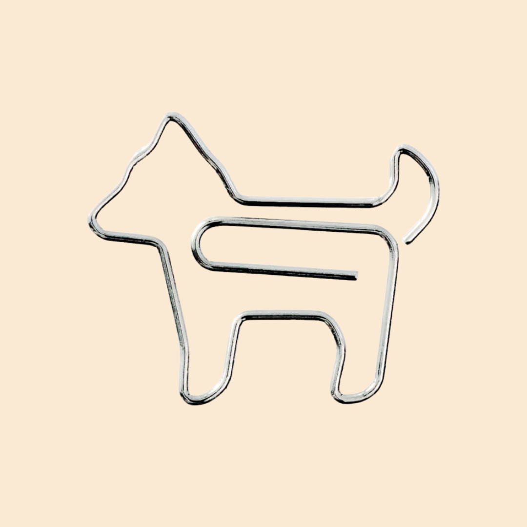 Midori Nano D-Clips Dog Paper Clips