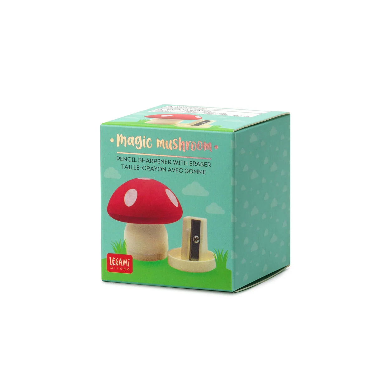 Mushroom Magic Pencil Sharpener & Eraser