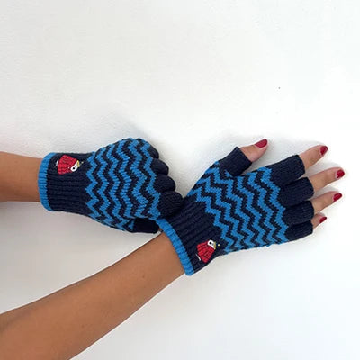 Peanuts Puffa Coat Fingerless Gloves
