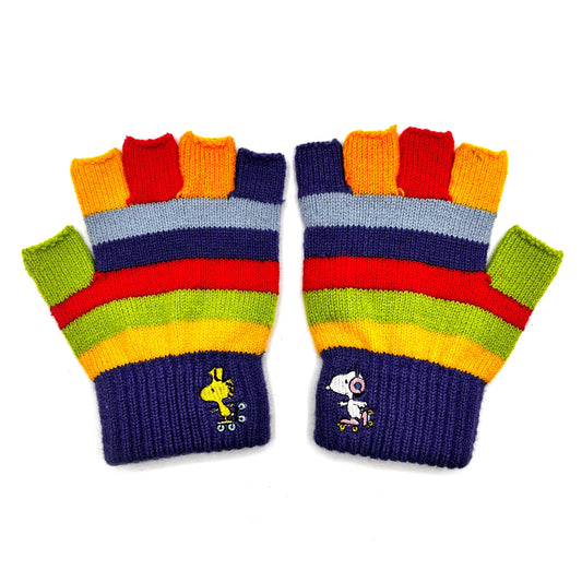 Peanuts Rainbow Fingerless Gloves