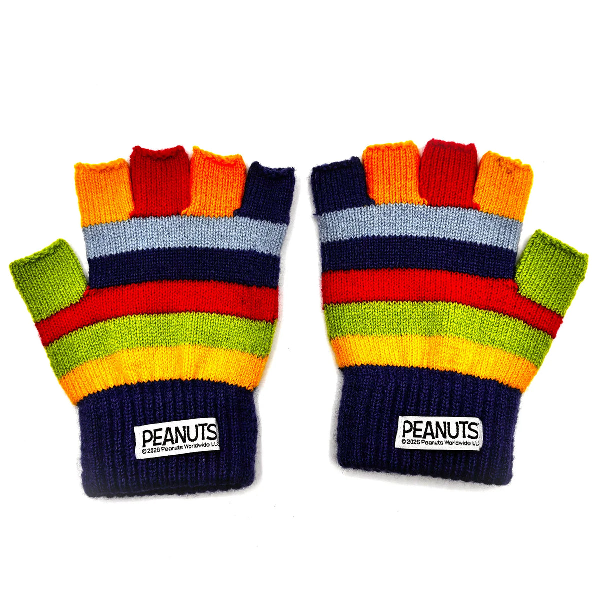 Peanuts Rainbow Fingerless Gloves