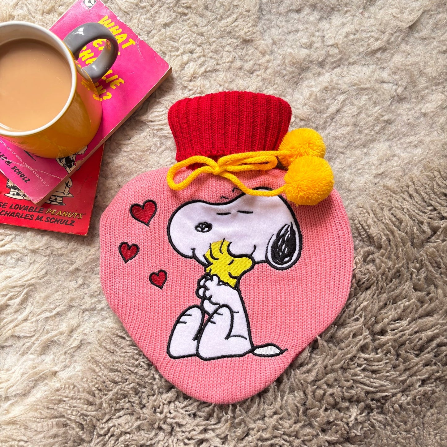Peanuts Snoopy Love Hot Water Bottle