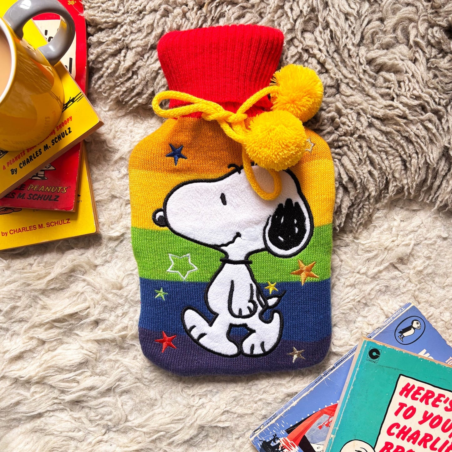 Peanuts Snoopy Rainbow Hot Water Bottle