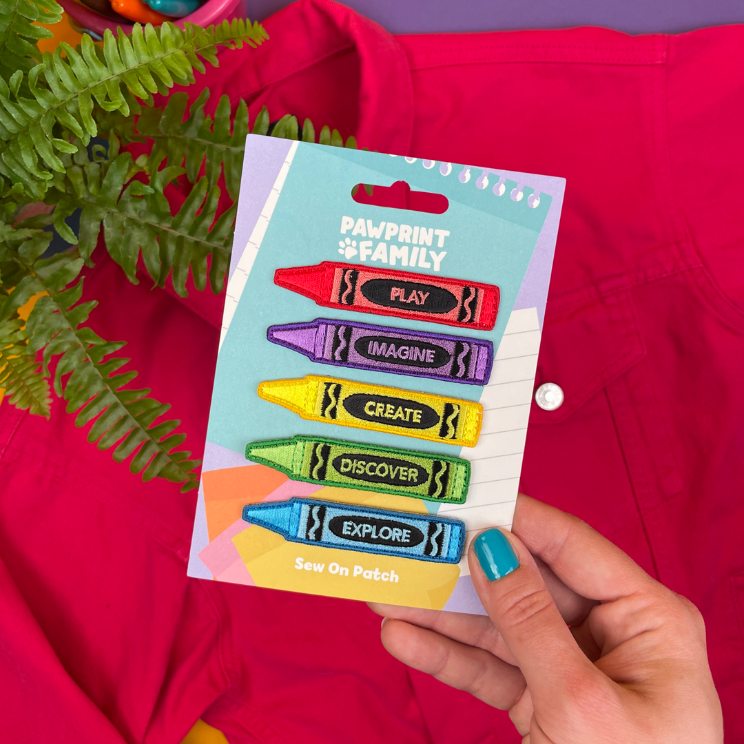Crayon Sew On Patch Set