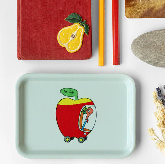 Busy World Apple Car Vintage Tray - 3P4 x Richard Scarry®