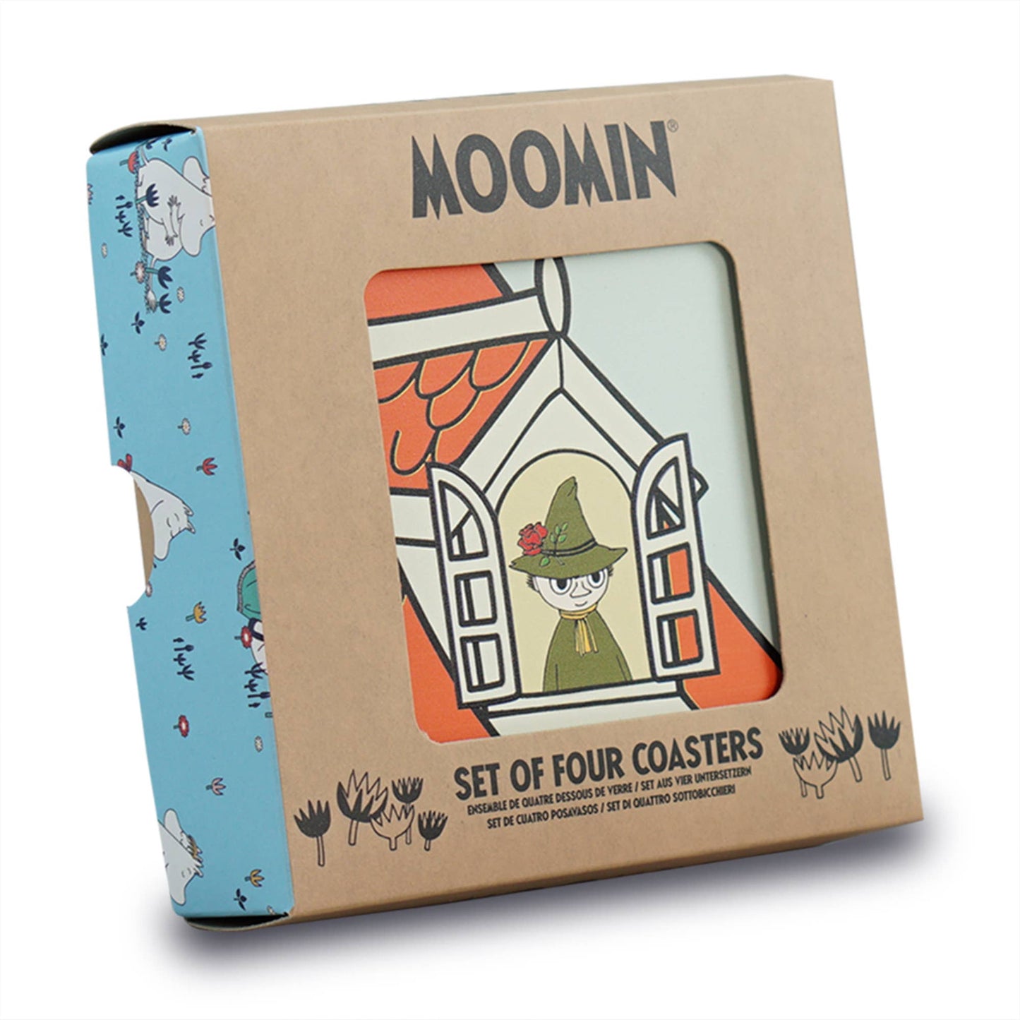 Moomin House Ceramic Coasters Set of 4