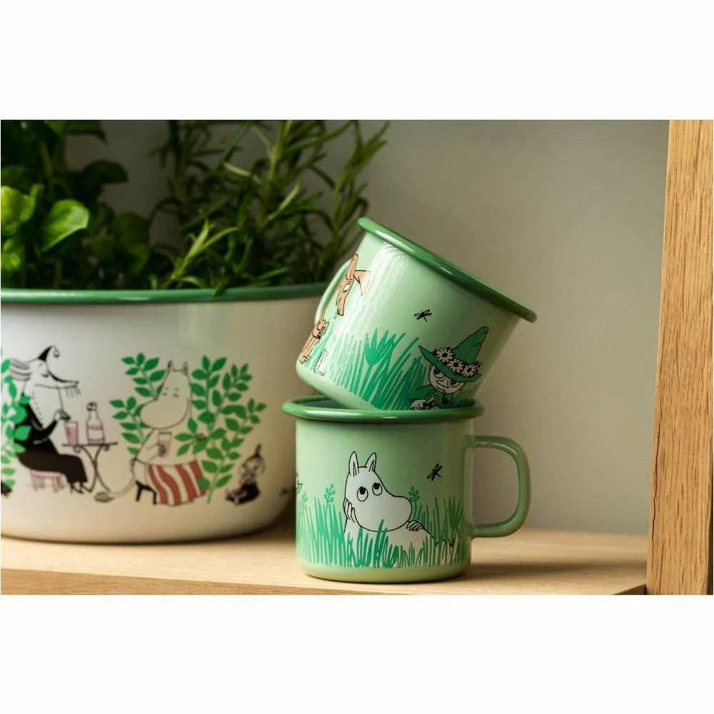 MOOMIN Enamel Mug In the Garden 0.25L