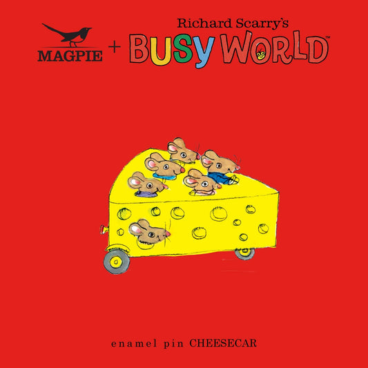 Magpie x Richard Scarry Cheese Car Enamel Pin