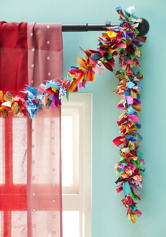 Recycled Sari Eco Tinsel Garland