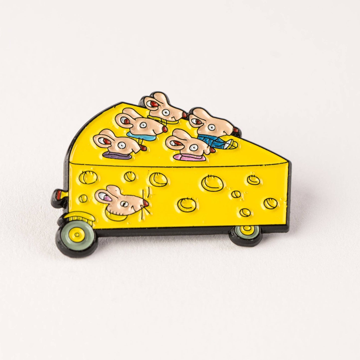 Magpie x Richard Scarry Cheese Car Enamel Pin