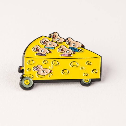 Magpie x Richard Scarry Cheese Car Enamel Pin