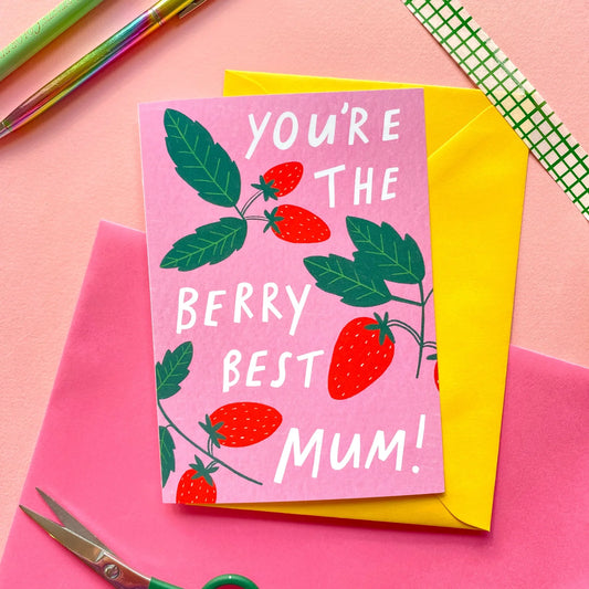 Berry Best Mum Card