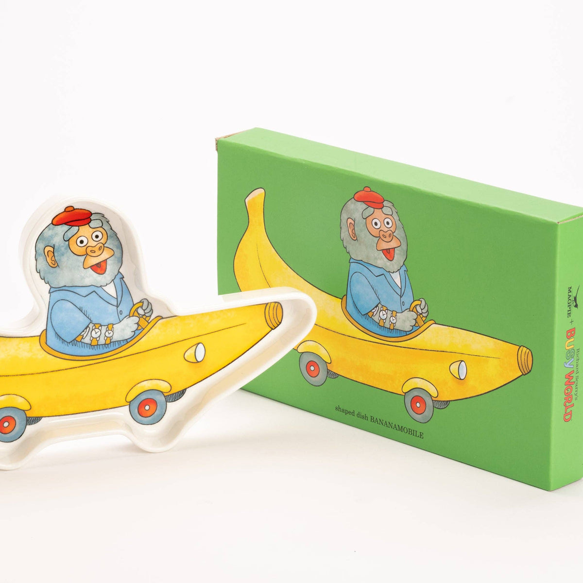 Magpie x Richard Scarry Bananamobile Shaped Trinket Tray