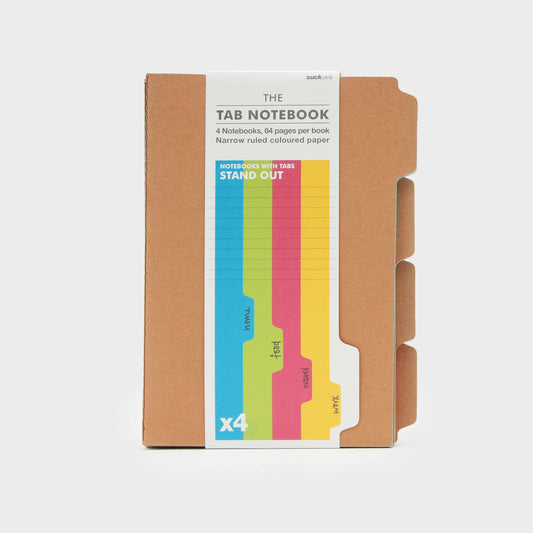Set of 4 A4 Tab Notebooks