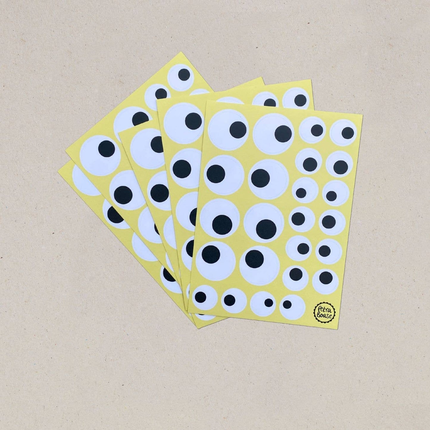 Googly Eye Waterproof Stickers - 5 Sheets
