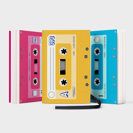 Cassette Mixtape Notebooks - 3pk