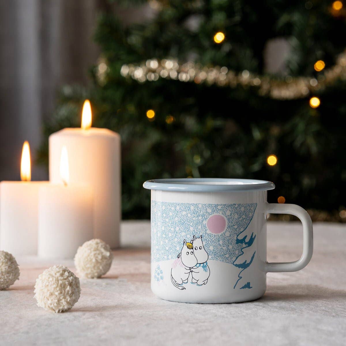 MOOMIN Enamel Mug Let It Snow 0.37L