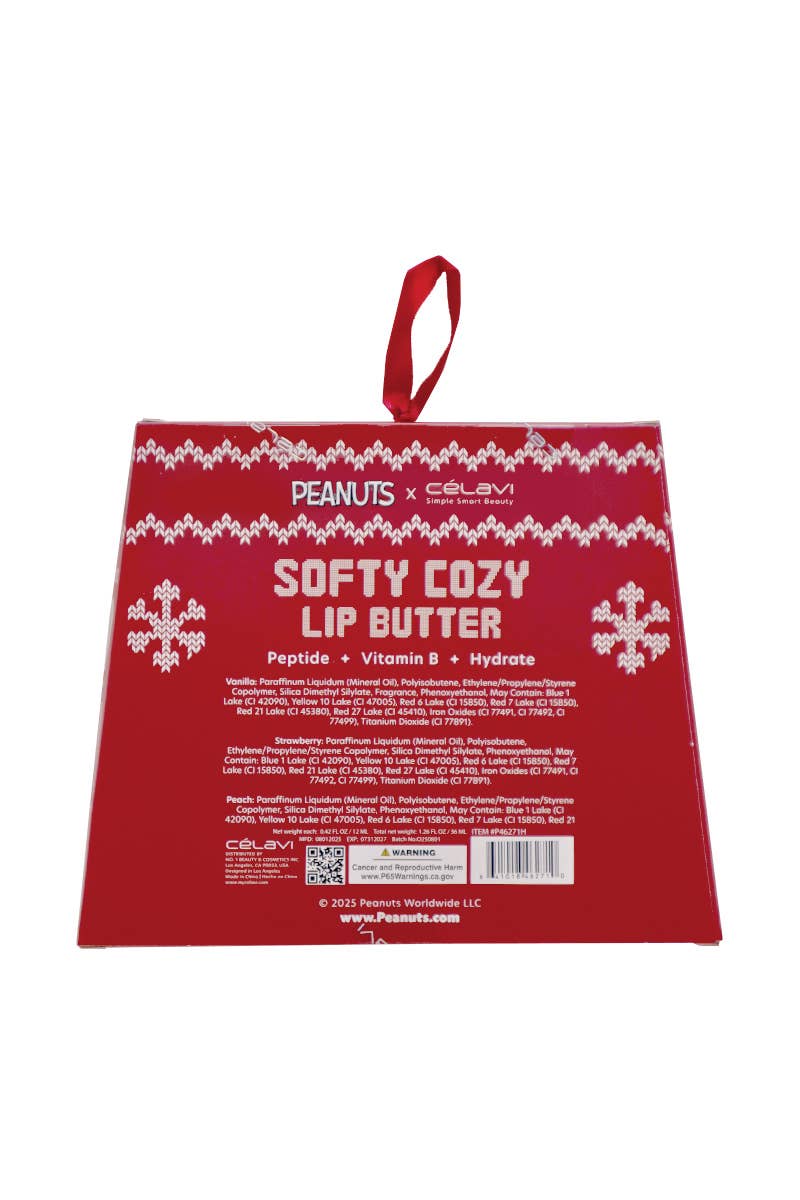 Peanuts Holiday Soft Cozy Lip Butter Set
