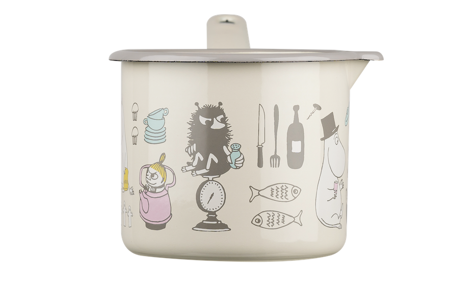 MOOMIN Enamel Saucepan Bon Appétit 1.3 L