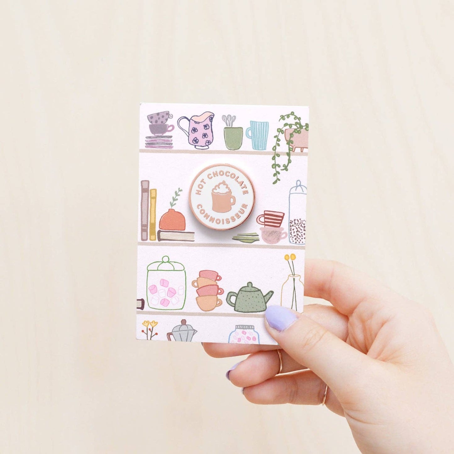 Hot Chocolate Connoisseur Enamel Pin