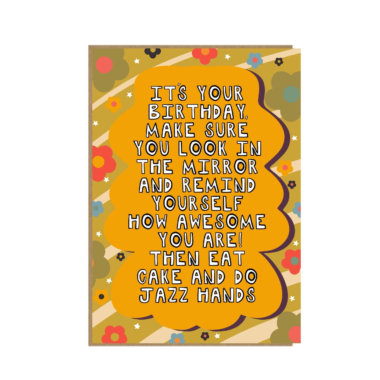 Jazz Hands LGBTQ+ Birthday card