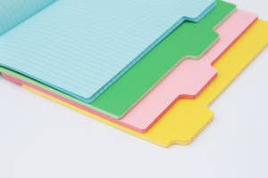 Set of 4 A4 Tab Notebooks