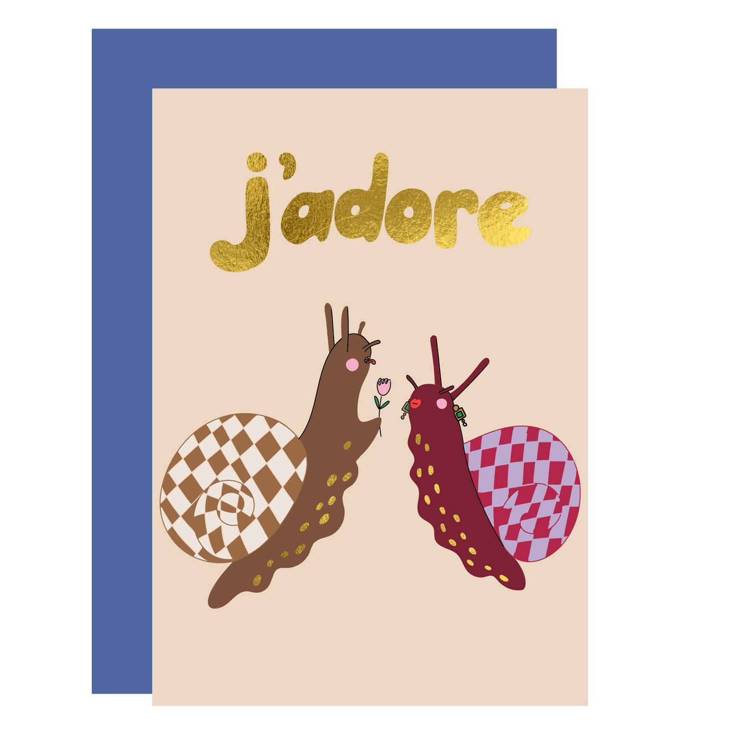 J'adore Snail Love Card