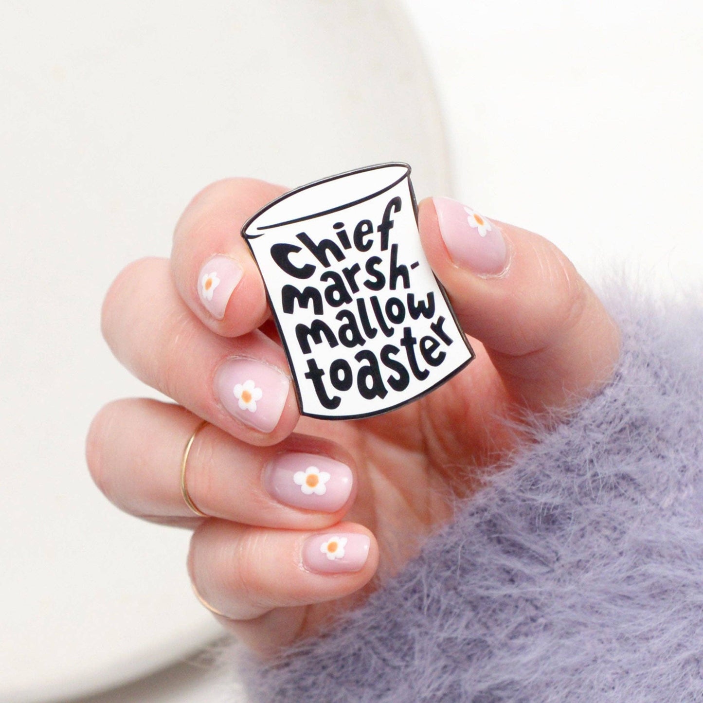 Chief Marshmallow Toaster Enamel Pin