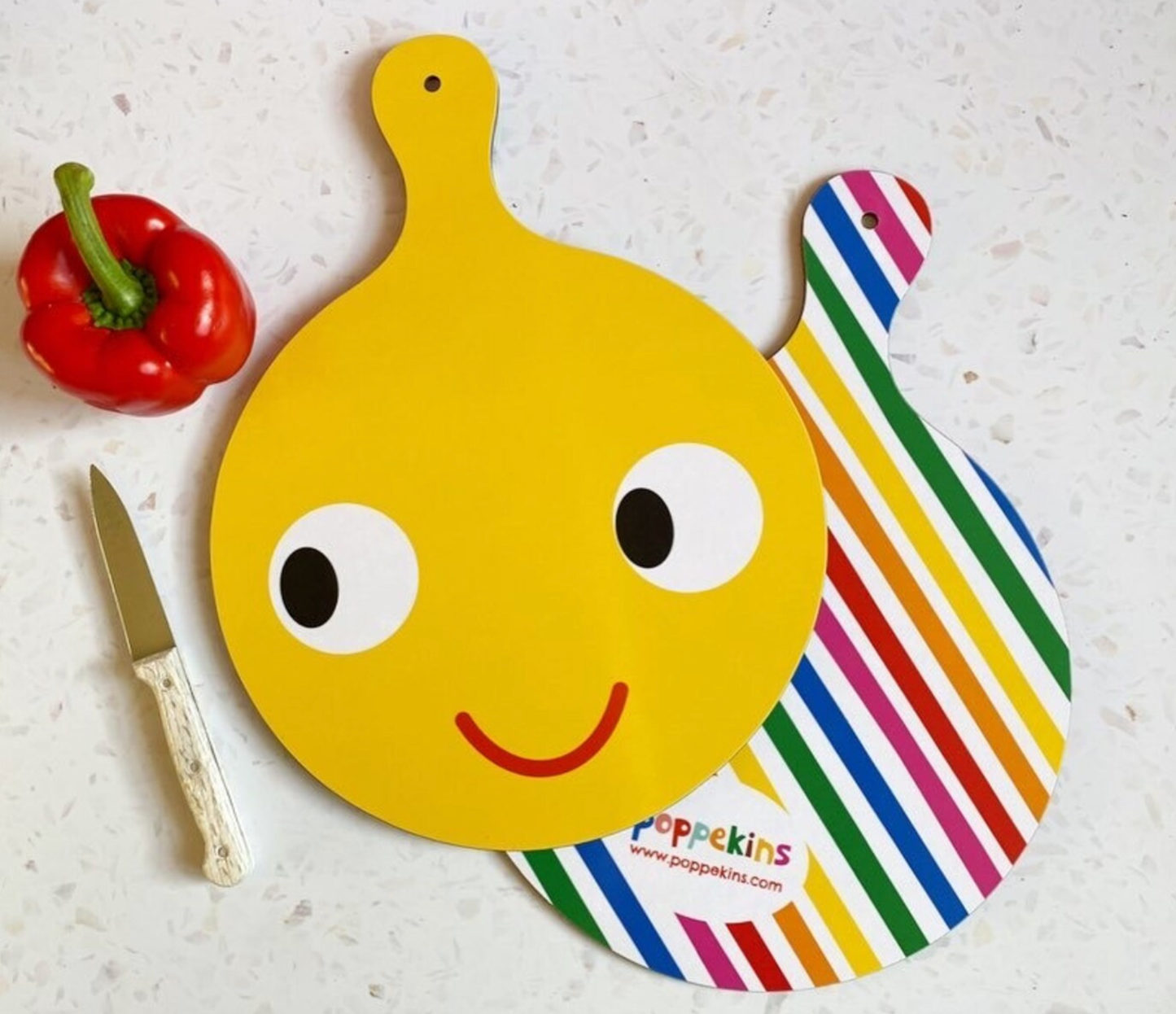 'SMILE!' Large Vegetable Chopping Board