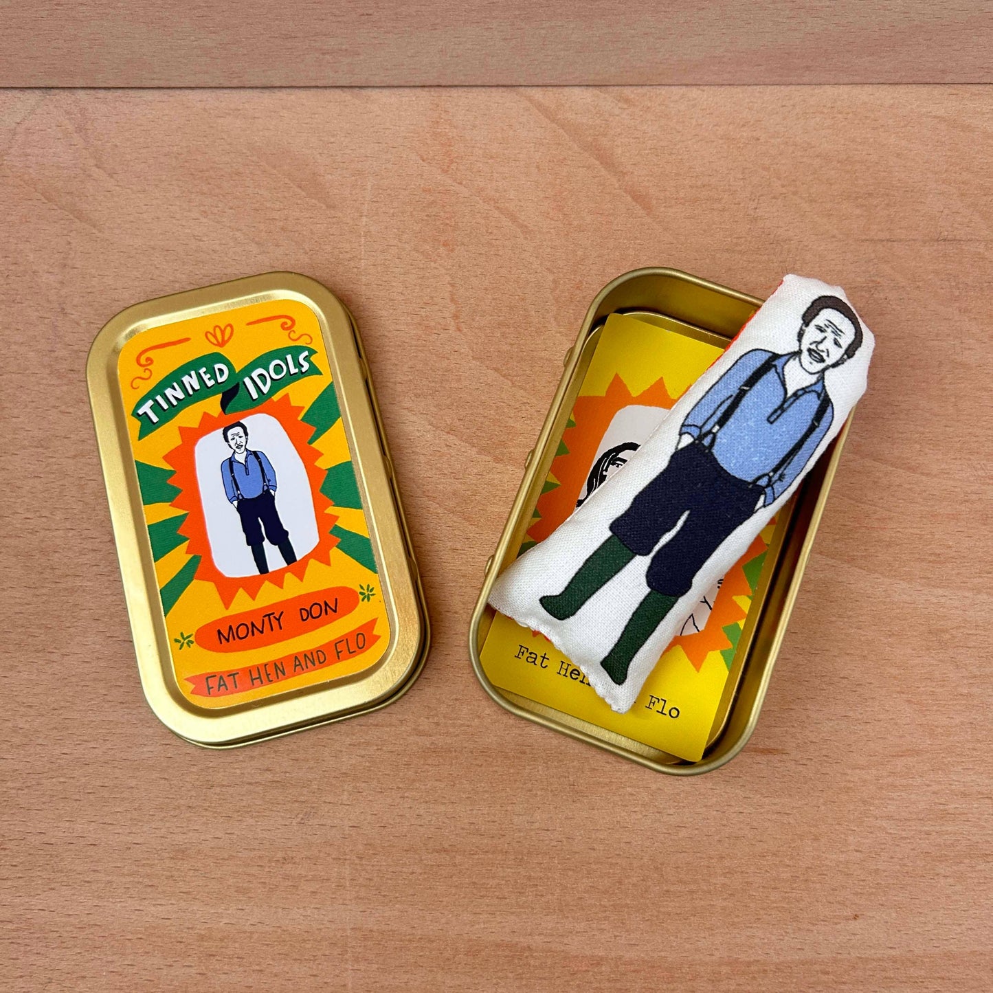 Monty Don Tinned Idol Mini Keepsake Doll