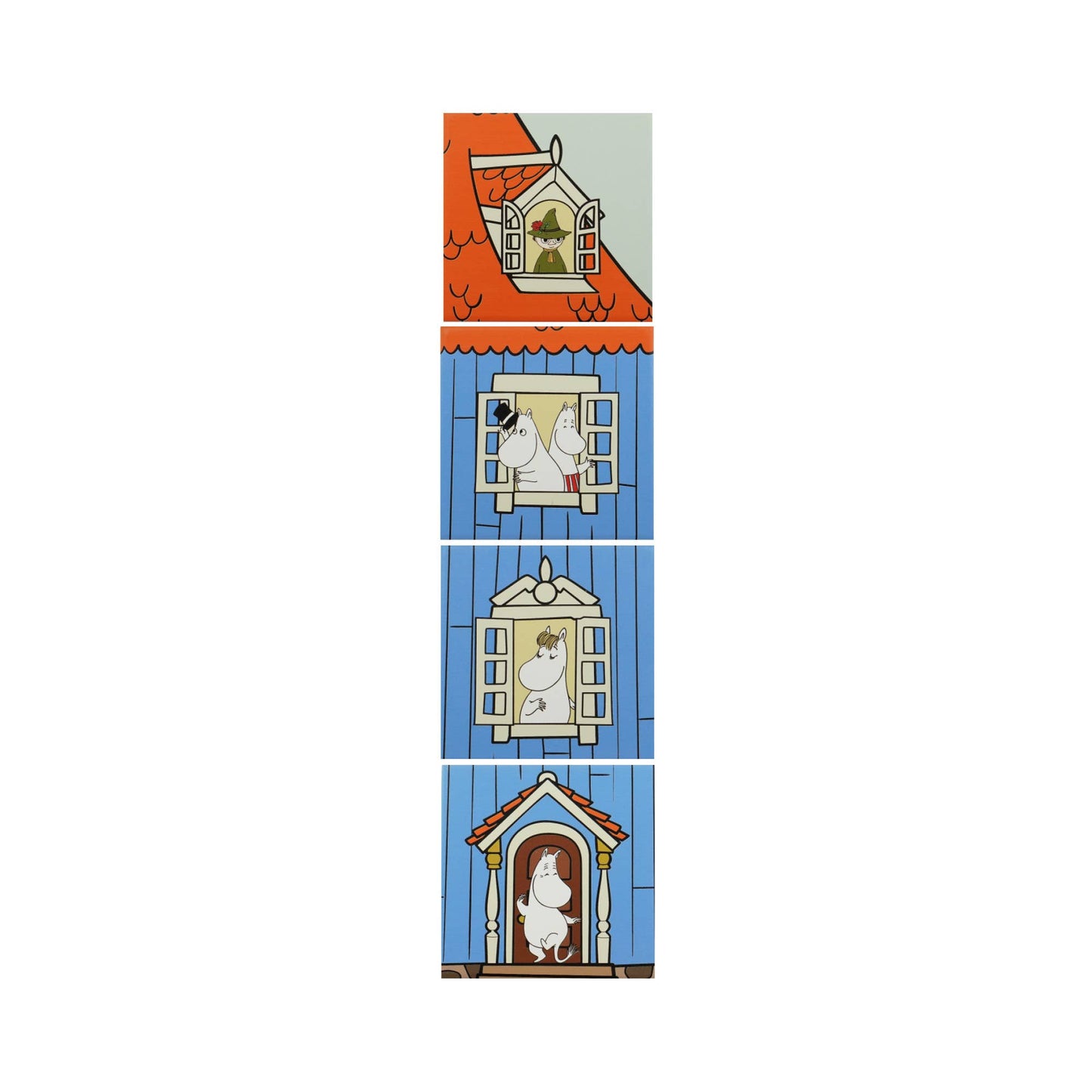 Moomin House Ceramic Coasters Set of 4
