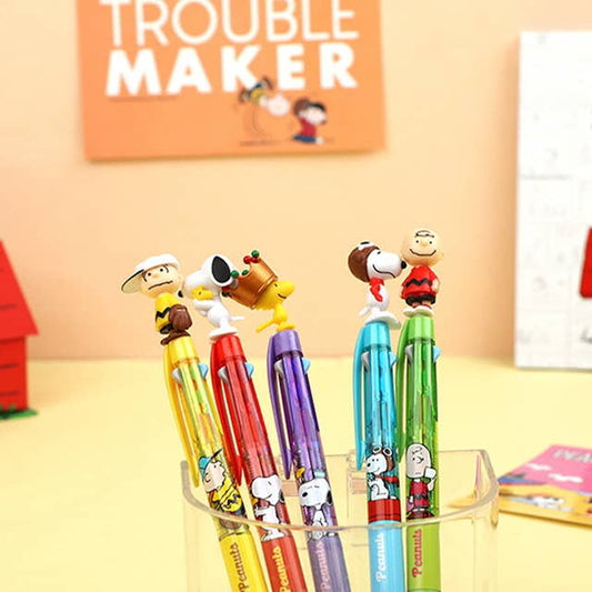 Peanuts Snoopy Figure Mascot 3-Colour Pens