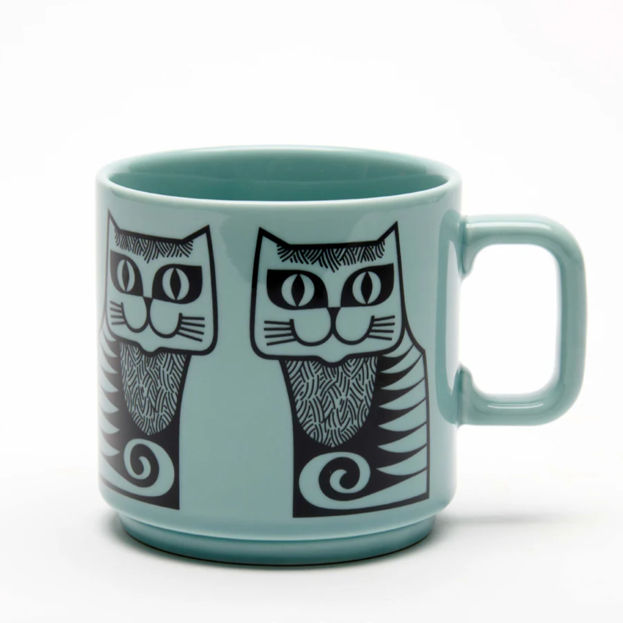 Magpie x Hornsea Mug Cat Teal