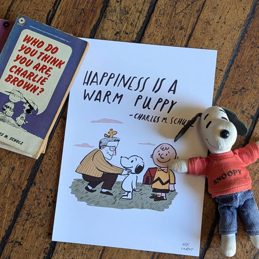 Happiness Is A Warm Puppy Charles M Schulz Print 