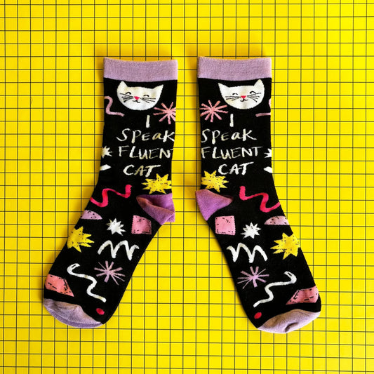 I Speak Fluent Cat Socks