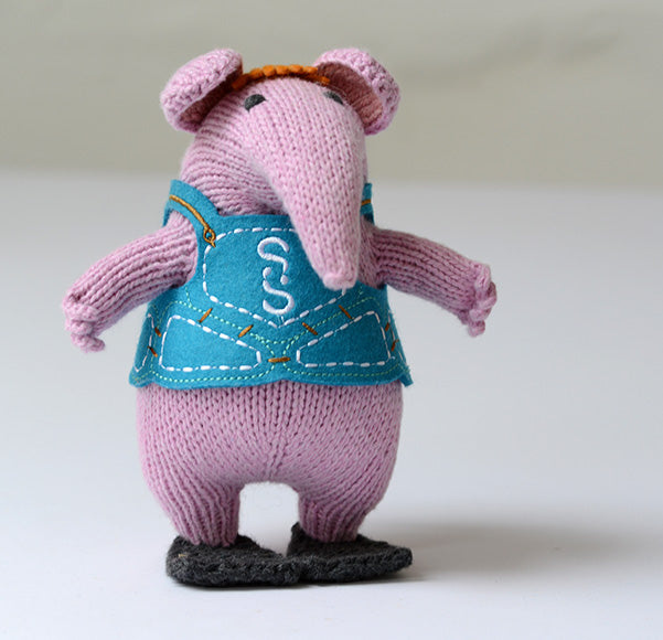 The Clangers Small Hand Knitted Organic Cotton Soft Toy